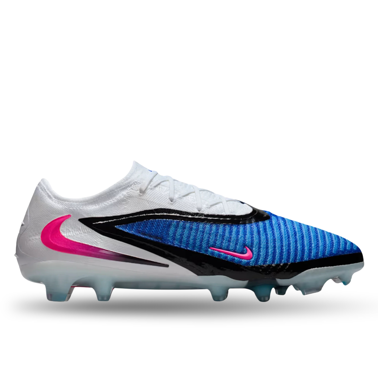 Nike Phantom 6 Low Elite FG Soccer Cleats (Racer Blue/Pink Blast/White)