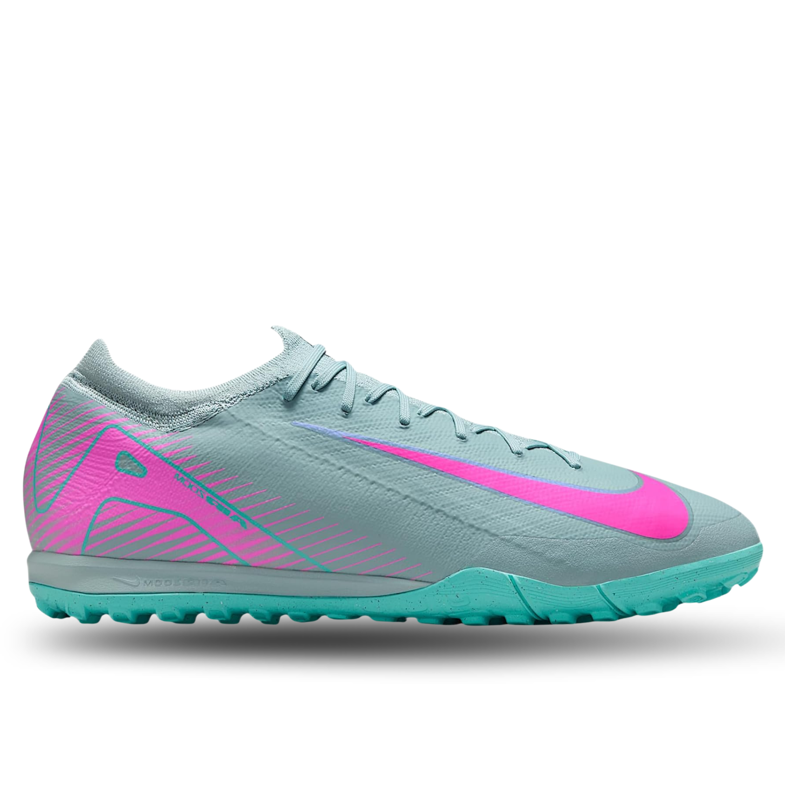 Nike Zoom Vapor 16 Pro Turf Soccer Shoes (Ocean Cube/Pink Blast)