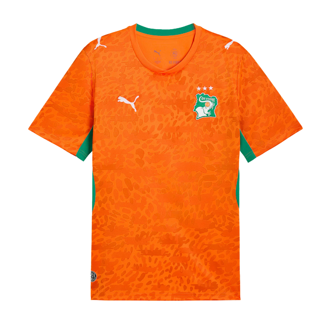 Puma Ivory Coast Home Jersey 2026 (Orange/Green)