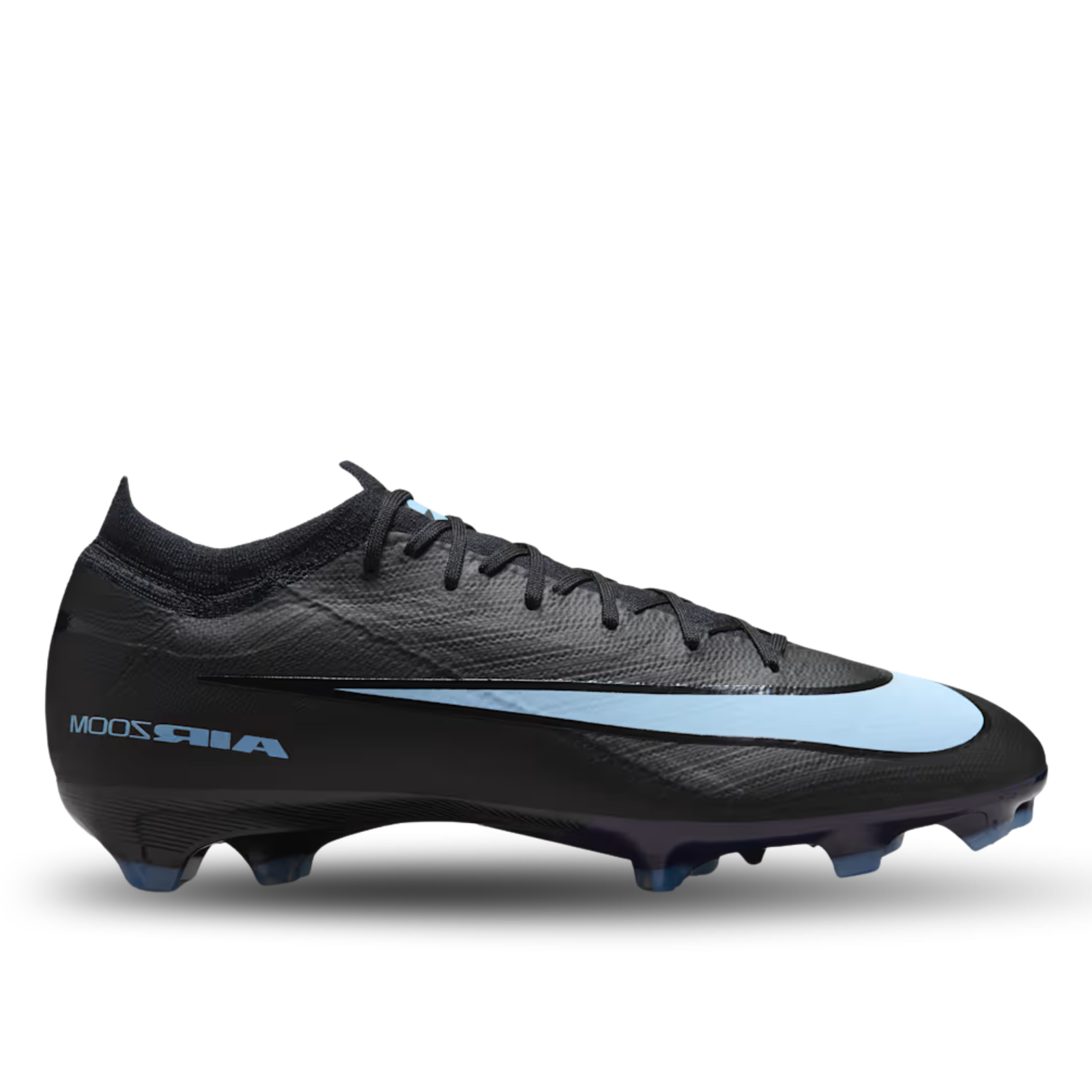 Nike Zoom Vapor 16 Pro Firm Ground Soccer Cleats (Black/Ice Blue)