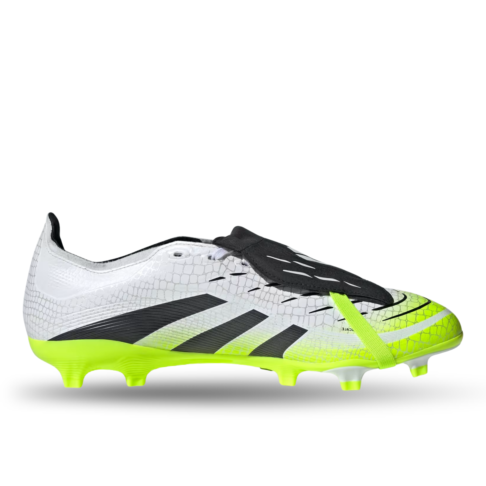 adidas Predator League FT FG/MG Soccer Cleats (White/Lucid Lemon)