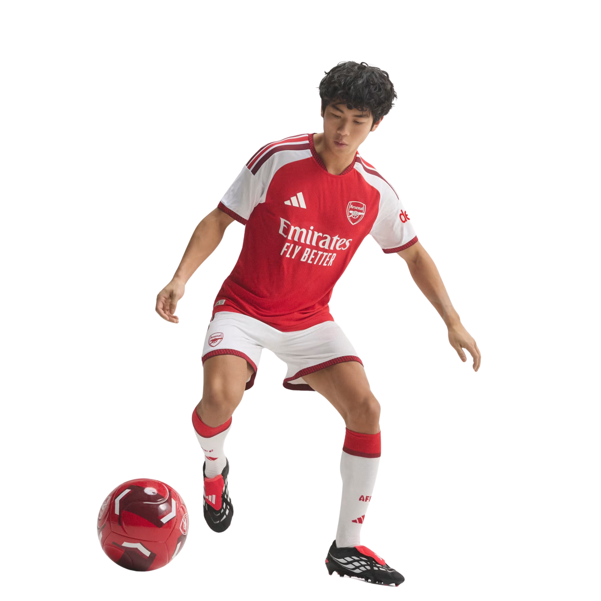 adidas Mens Arsenal Authentic Home Jersey 26/27 (Red)