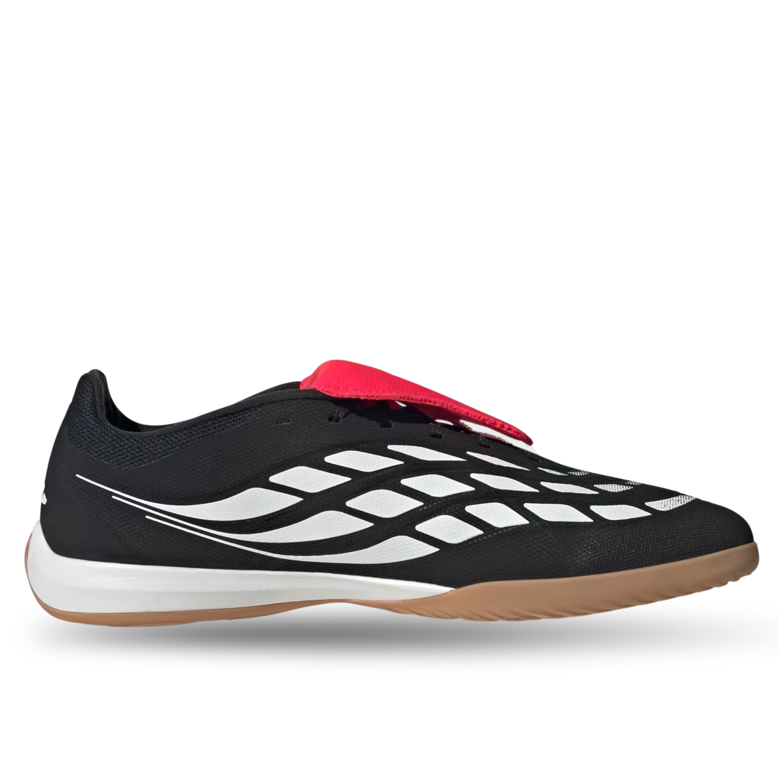 adidas Predator League FT Indoor Soccer Shoes (Black/White/Lucid Red)