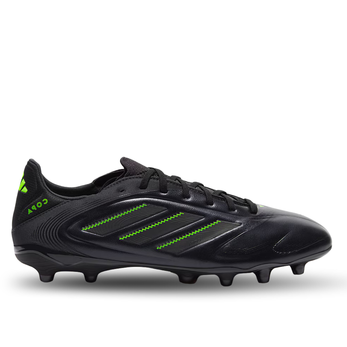 adidas Copa Pure III Pro Firm Ground Soccer Cleats (Black/Lucid Lemon)