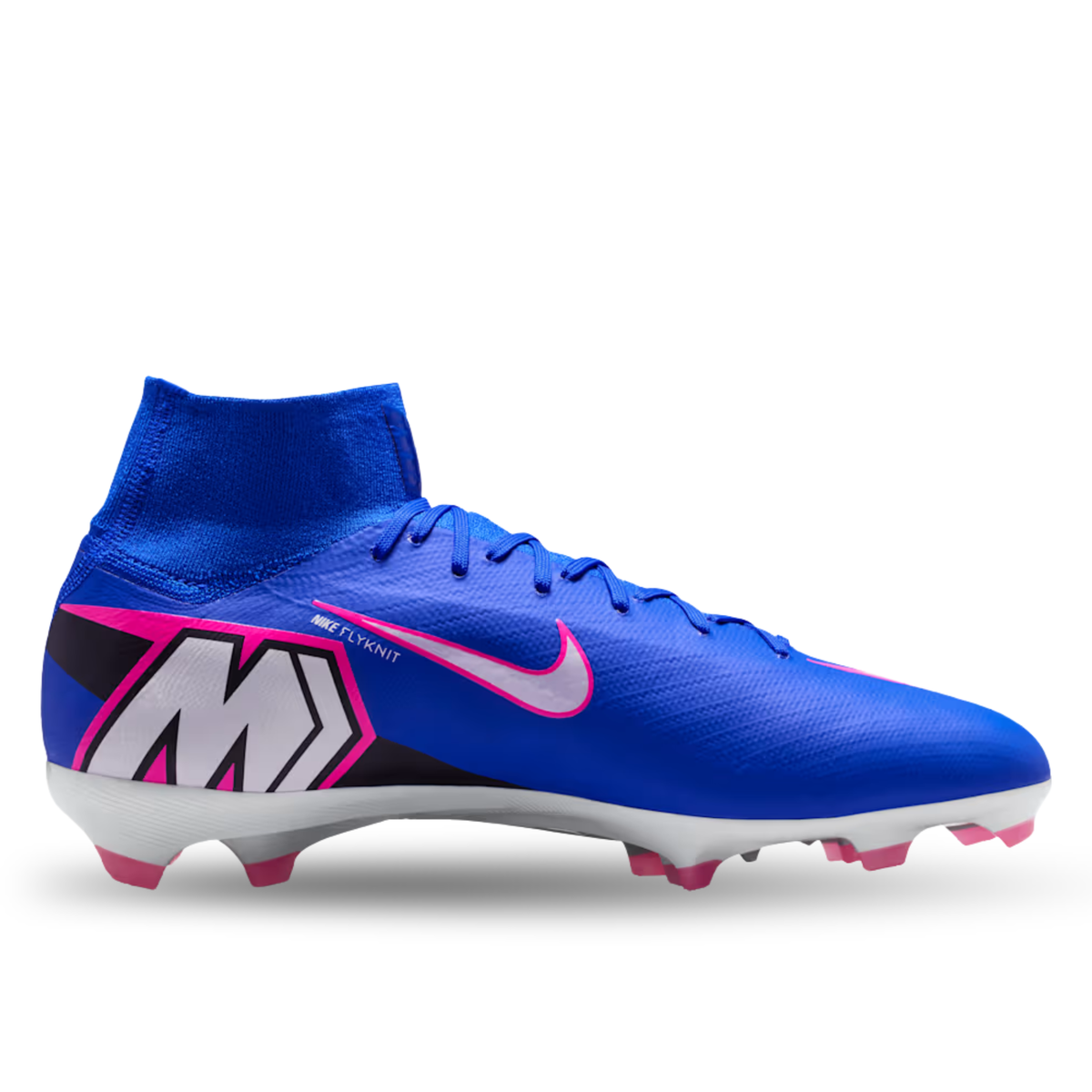 Nike Zoom Superfly 10 Pro Firm Ground Soccer Cleats (Racer Blue/White)