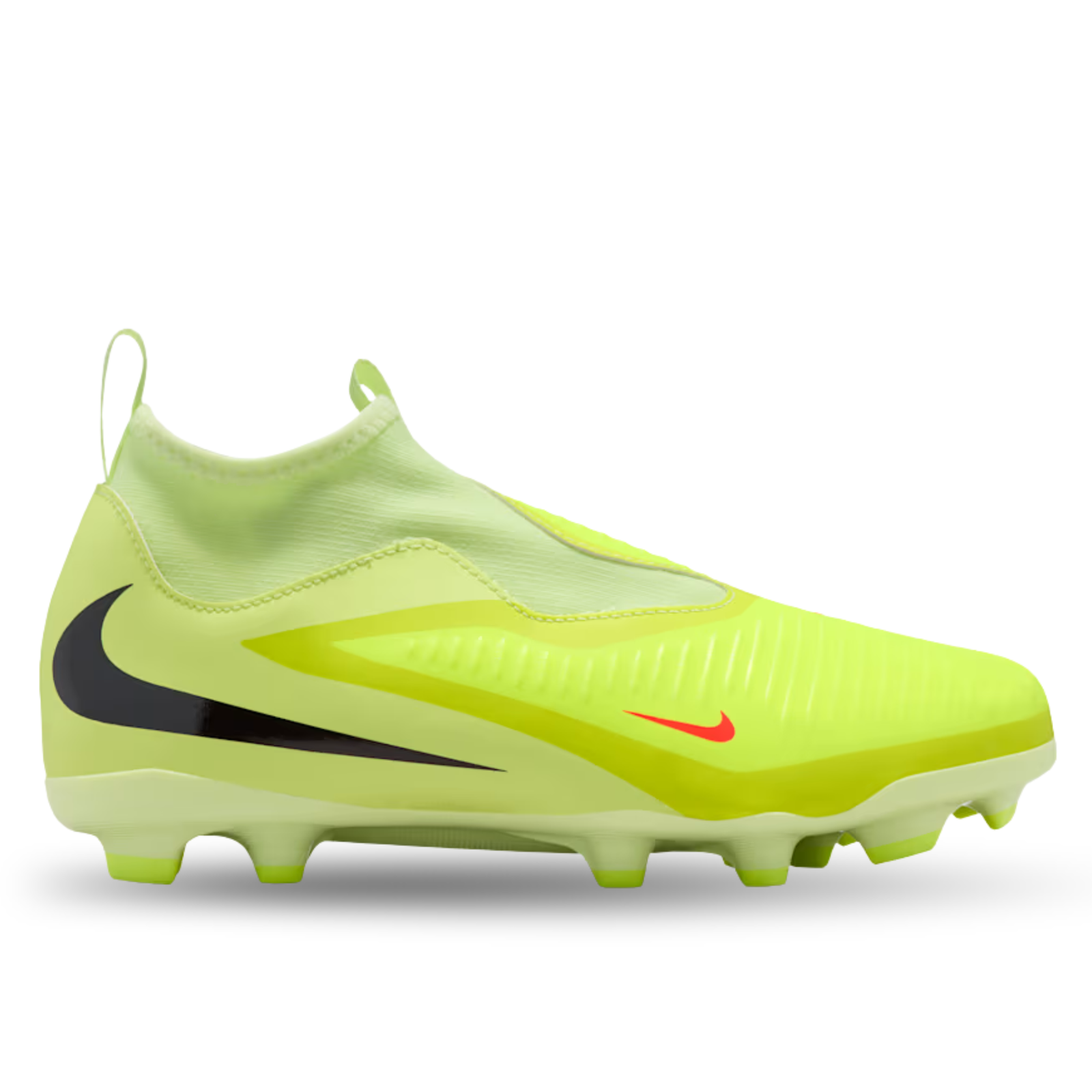 Nike Jr. Phantom 6 High Academy Firm/Multi Ground Soccer Cleats (Hyper Crimson/Black/Limelight)