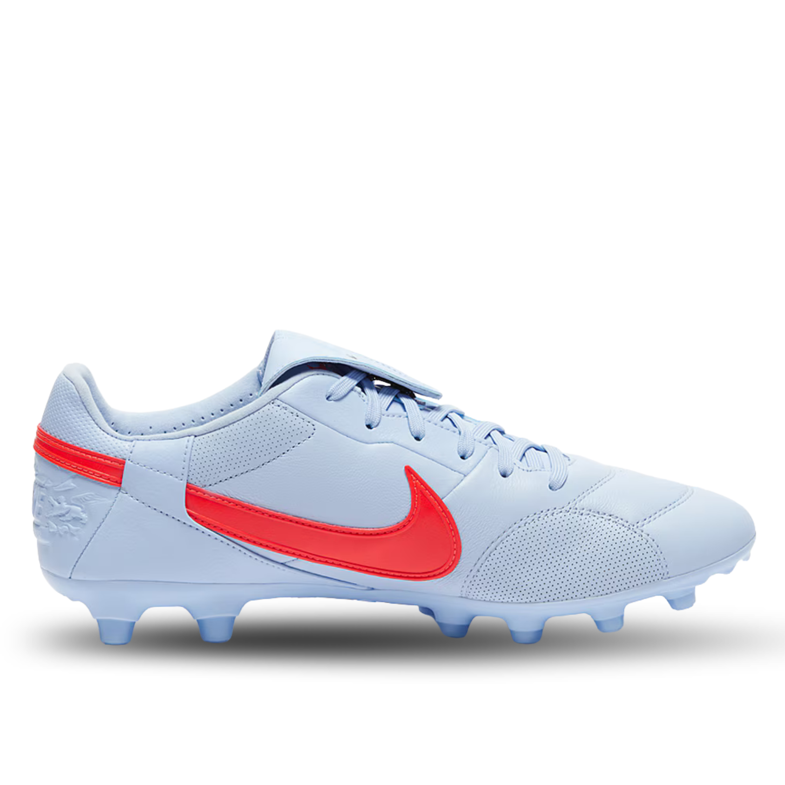 Nike Premier III Firm Ground Low-Top Soccer Cleats (Royal Tint/Bright Crimson)