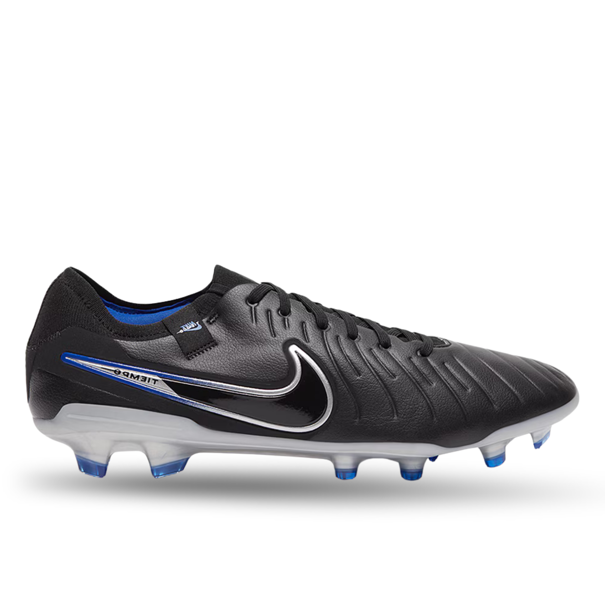 Nike Legend 10 Pro Firm Ground Soccer Cleats (Black/Chrome-Hyper Royal)