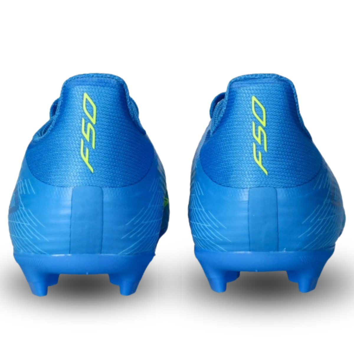 adidas Jr. F50 League FG/MG Soccer Cleats (Blue/Solar Yellow)