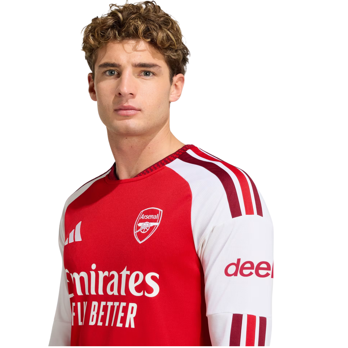 adidas Mens Arsenal Long Sleeve Home Jersey 26/27 (Better Scarlet)