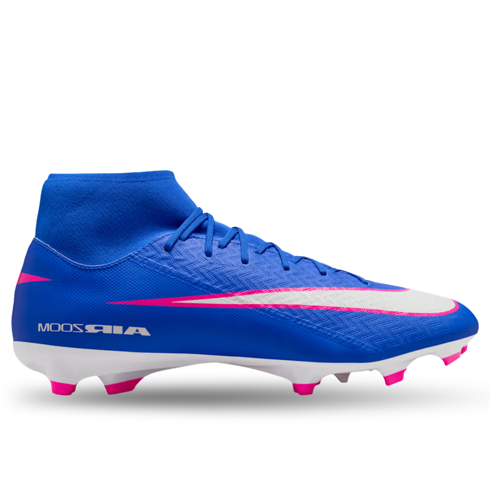 Nike Zoom Superfly 10 Academy FG/MG Soccer Cleats (Racer Blue/White)