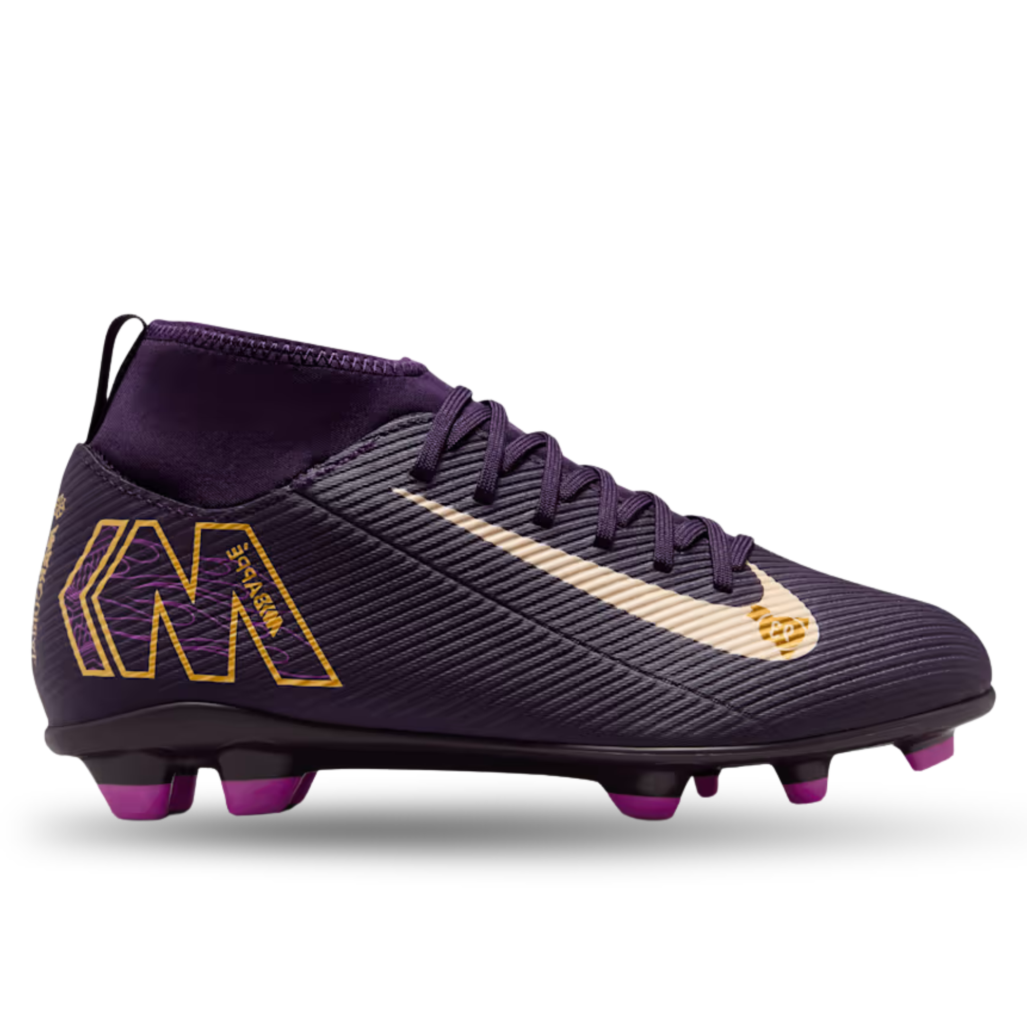 purple and orange cleats
