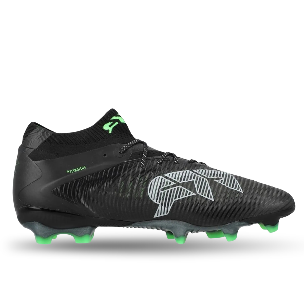 Puma Future 8 Ultimate FG Soccer Cleats (Black/Cool Grey/Fluo Green)