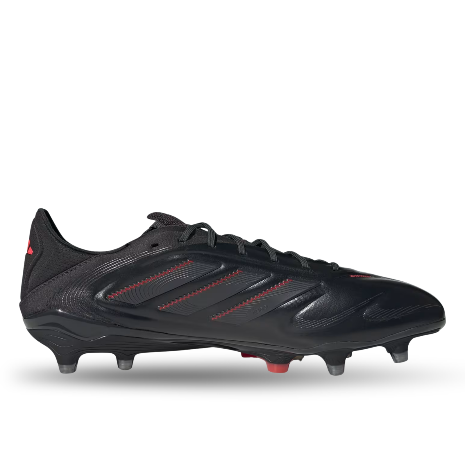 adidas Copa Pure III Elite FG Soccer Cleats (Black/Carbon/Lucid Red)