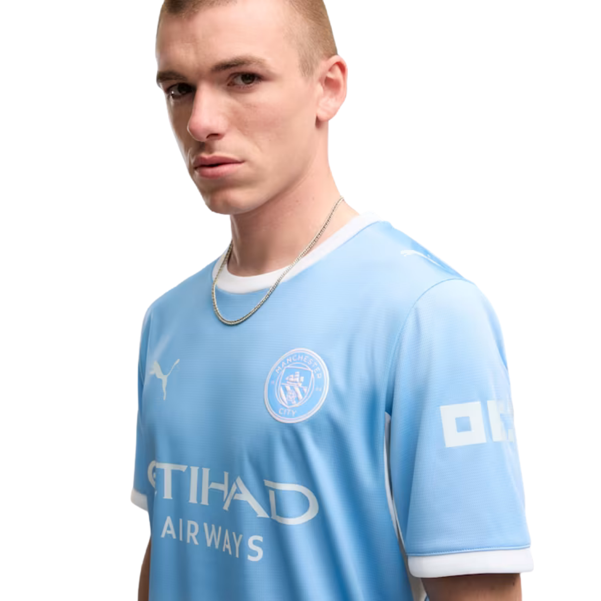 Puma Mens Manchester City Home Jersey 26/27 (Team Light Blue/Icey Blue)