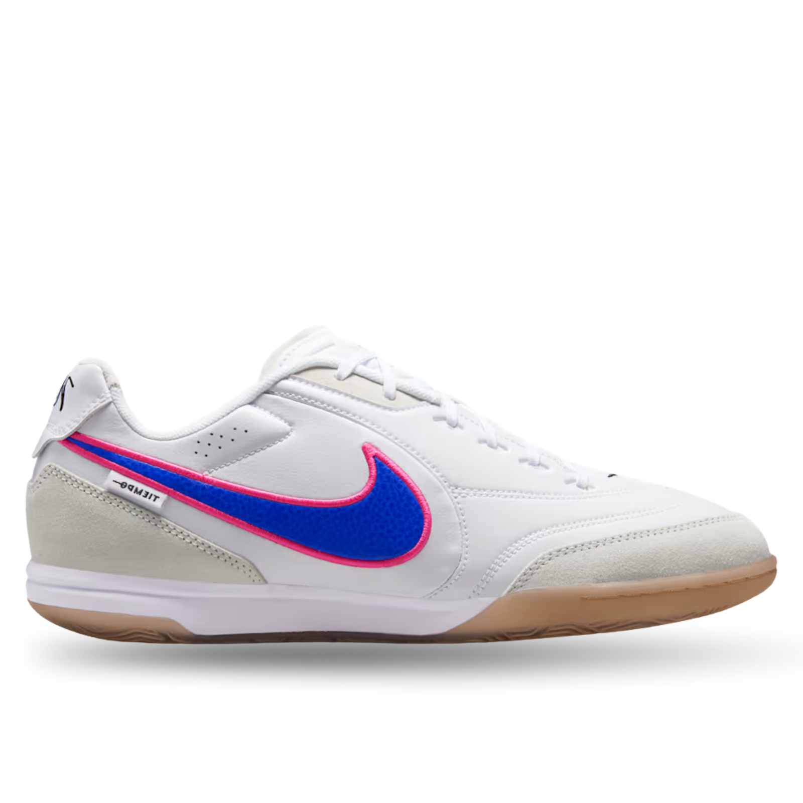 Nike Tiempo Streetgato Indoor Soccer Shoes (White/Racer Blue/Pink Blast)