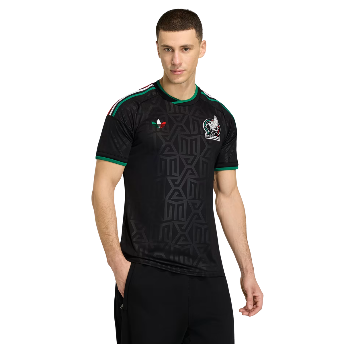 adidas Men's Mexico Alexis Vega Stadium Third Jersey 25/26 (Black)