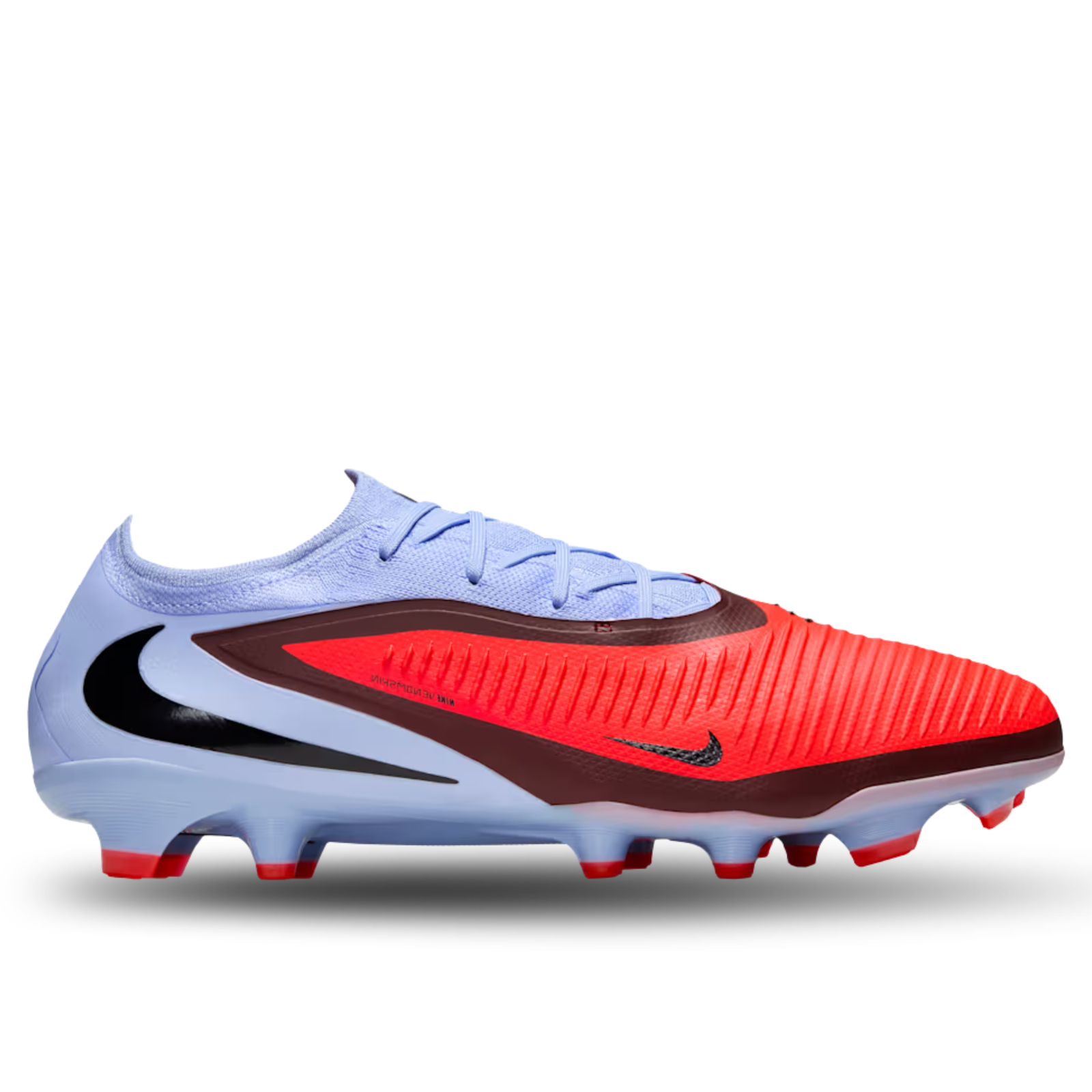 Nike Phantom 6 Low Pro Firm Ground Soccer Cleats (Royal Tint/Bright Crimson)