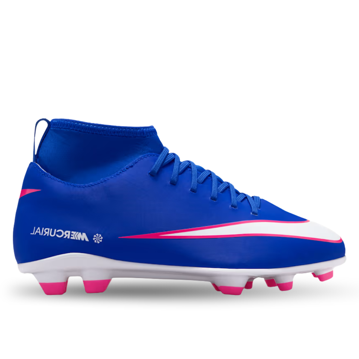 Nike Jr Superfly 10 Club FG/MG Soccer Cleats (Racer Blue/White)