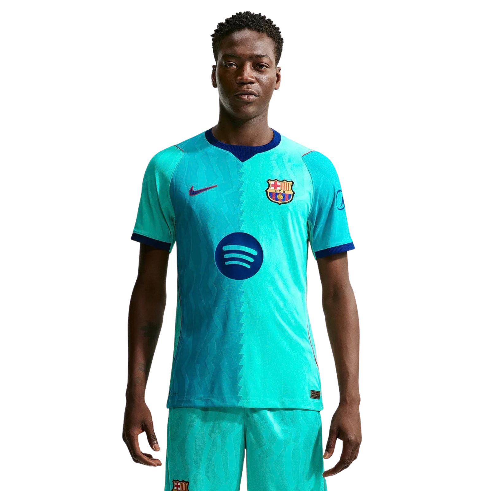 Nike Mens Barcelona Authentic 3rd Jersey 26/27 (Green Frost/Loyal Blue)