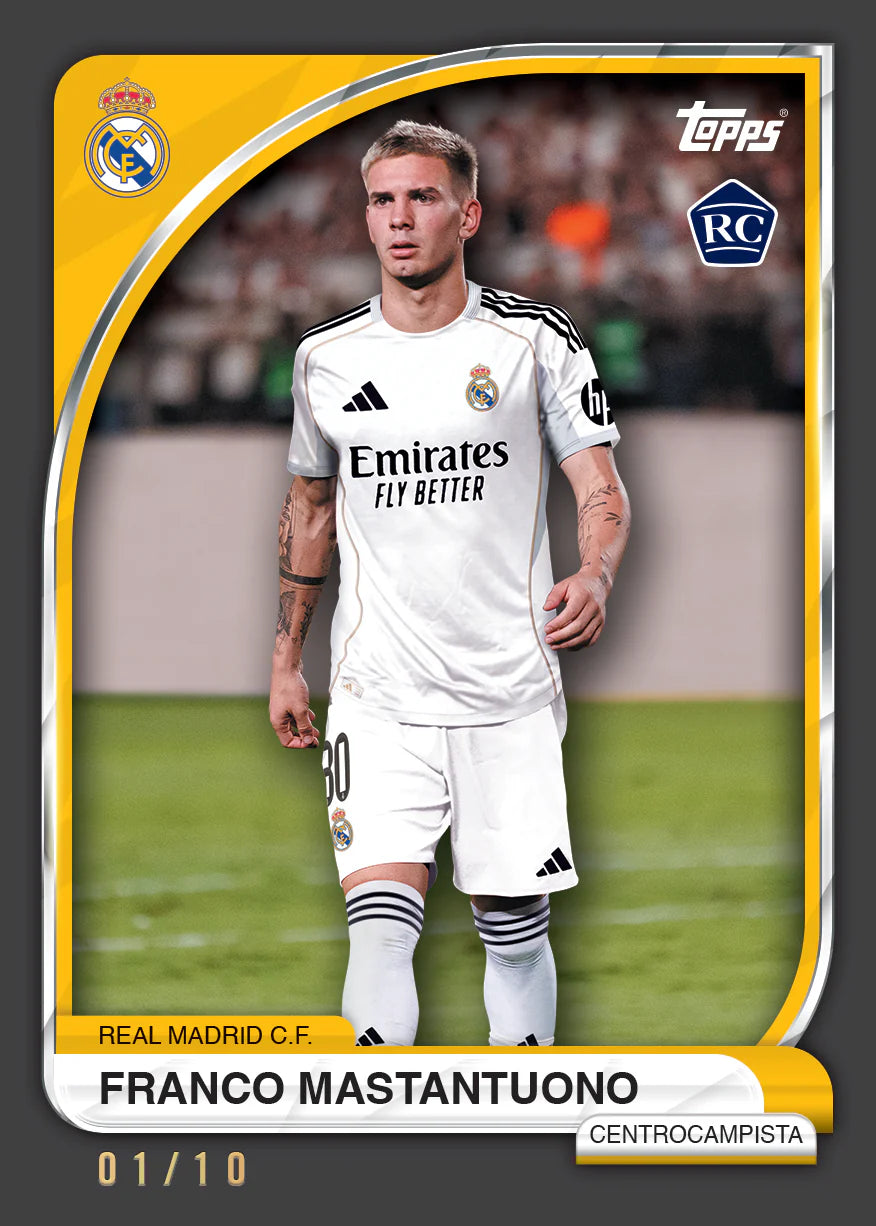 Topps Real Madrid 25/26 Collectors Tin Set Trading Cards (White)