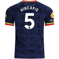 adidas Mens Arsenal Authentic Piero Hincapie Away Jersey w/ Premier League Patches 26/27 (Navy/Yellow)