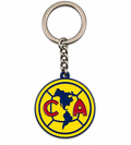 Club America Double Sided Metal Crest Keychain