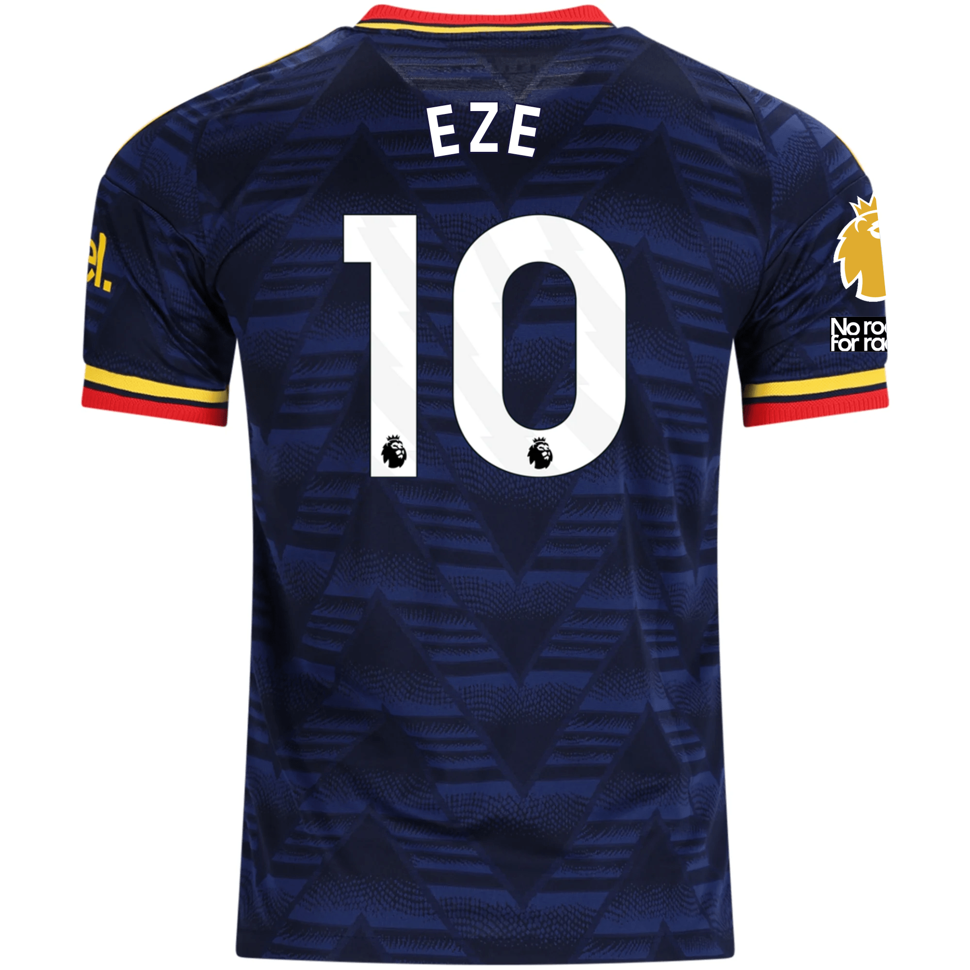adidas Mens Arsenal Authentic Eberechi Eze Away Jersey w/ Premier League Patches 26/27 (Navy/Yellow)