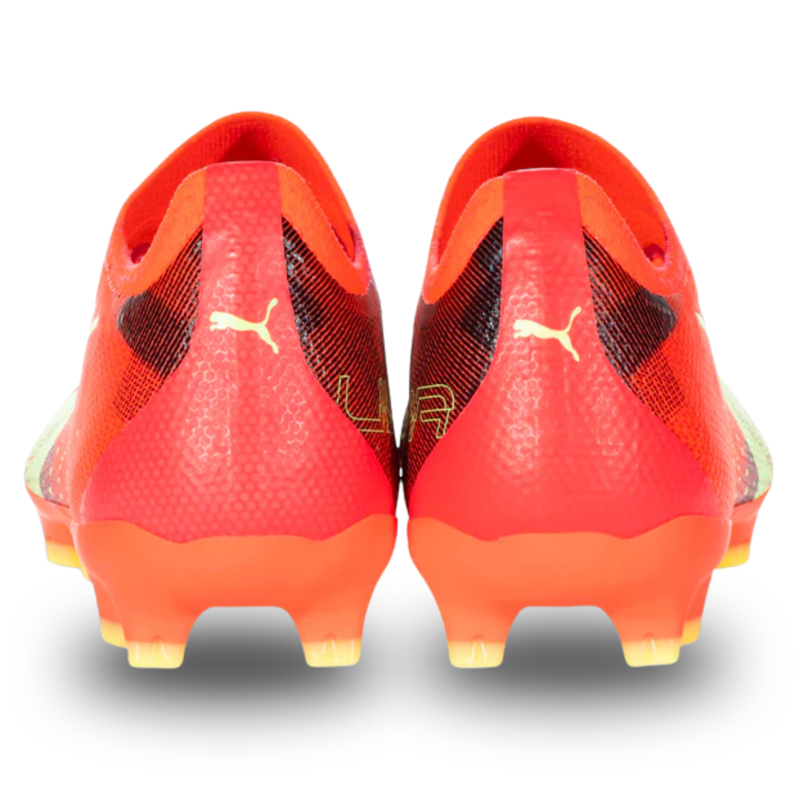Puma Ultra Match FG/AG Soccer Cleats (Coral/Fizzy Light/Black)