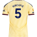 adidas Men's Arsenal FC Piero Hincapié Third Jersey w/ EPL + No Room For Racism Patches 26/27 (Yellow)