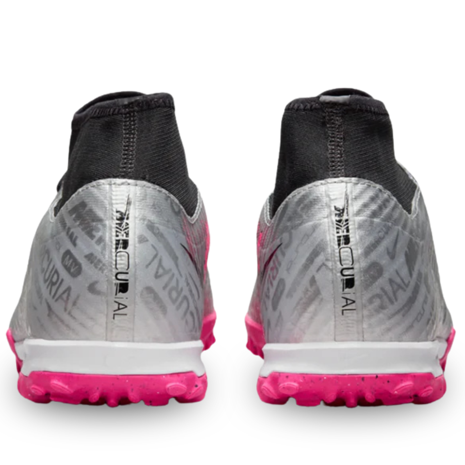 Nike Zoom Superfly 9 Academy XXV Turf Soccer Shoes (Metallic Silver/Hyper Pink)