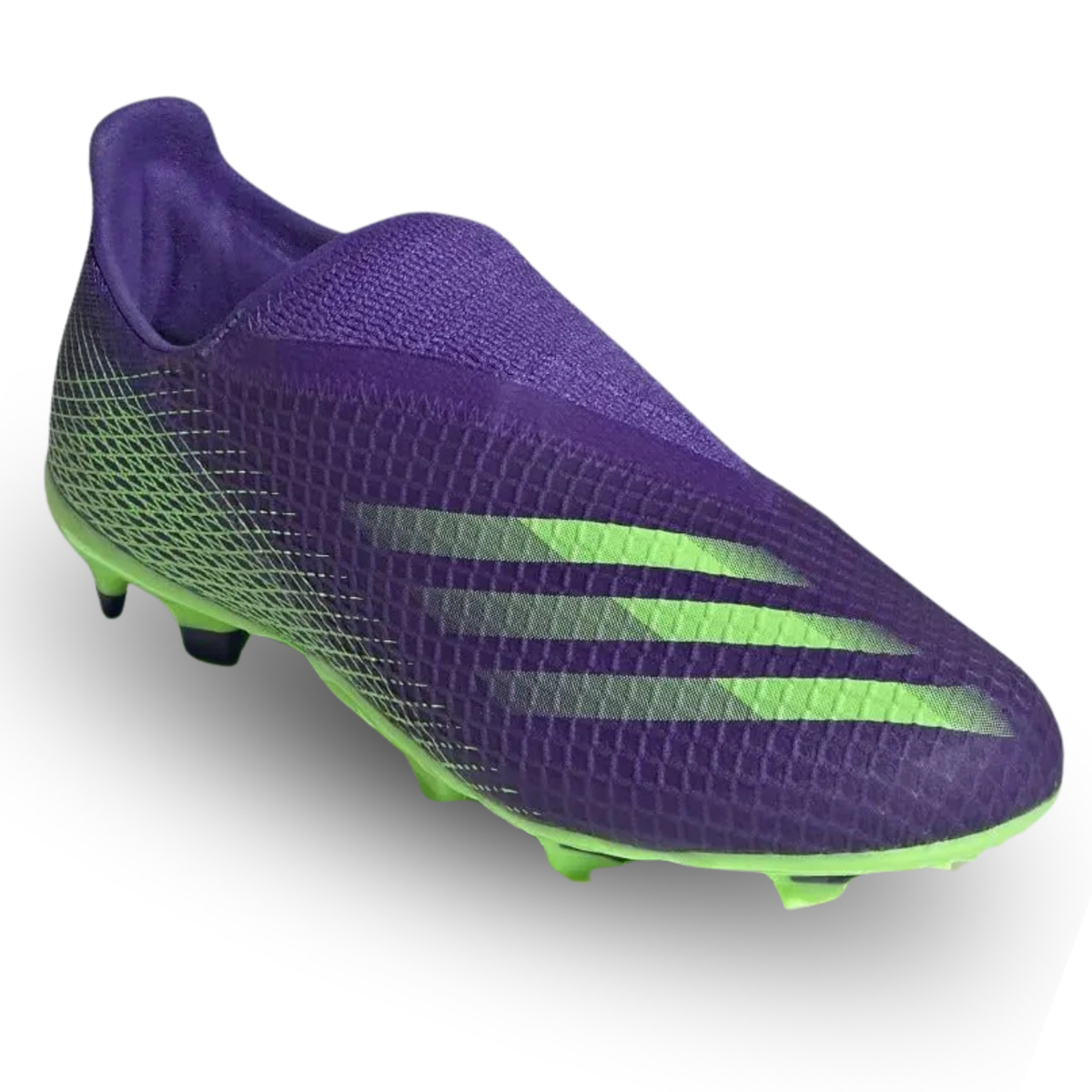 adidas Jr. X Ghosted .3 LL FG Soccer Cleats (Energy Ink/Signal Green)