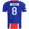 Nike Mens Paris Saint-Germain Fabián Ruiz Home Jersey w/ Champions League Patches 26/27 (Blue/White/Red)