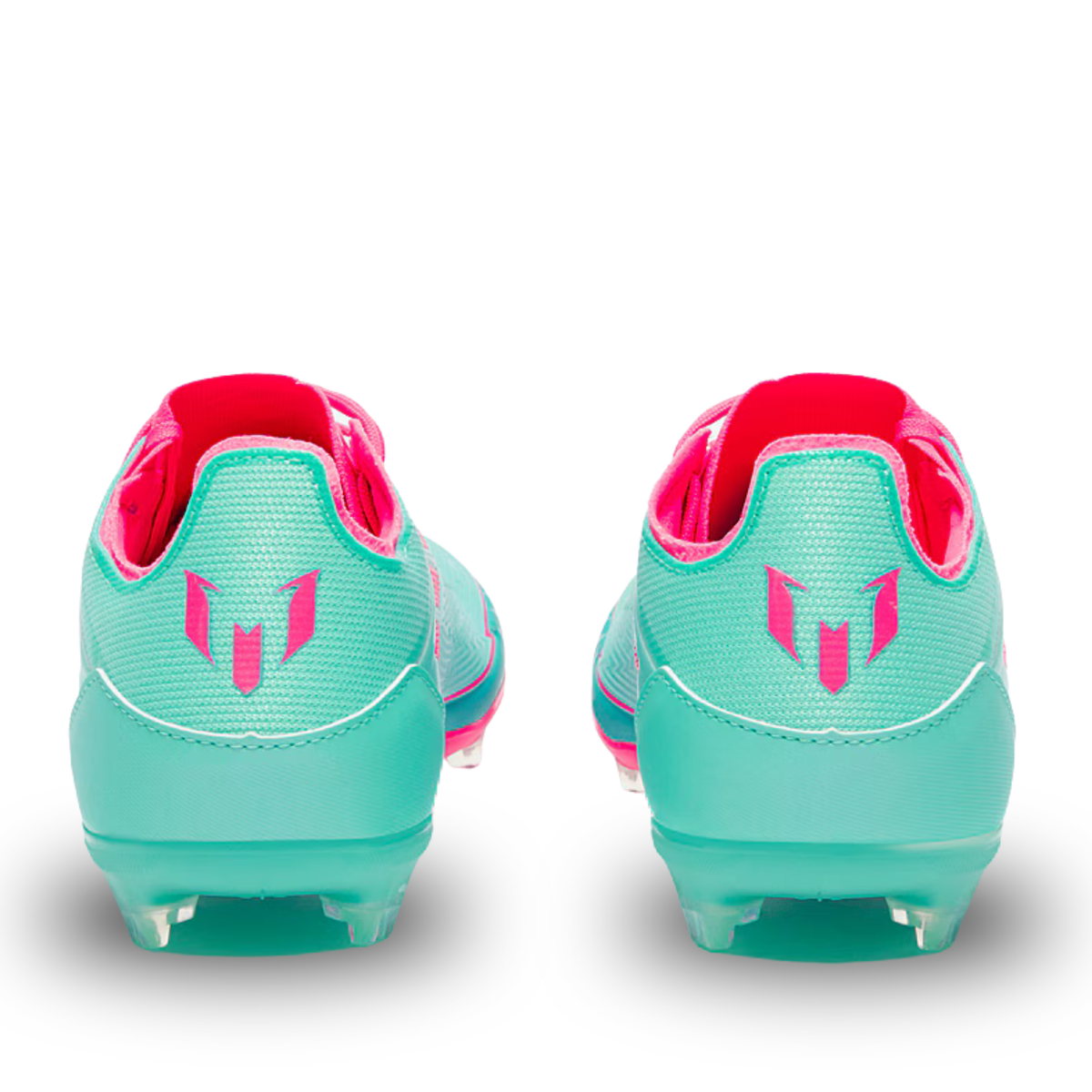 adidas Youth Jr. F50 Messi Elite Firm Ground Junior Soccer Cleats (Aqua/Lucid Pink)