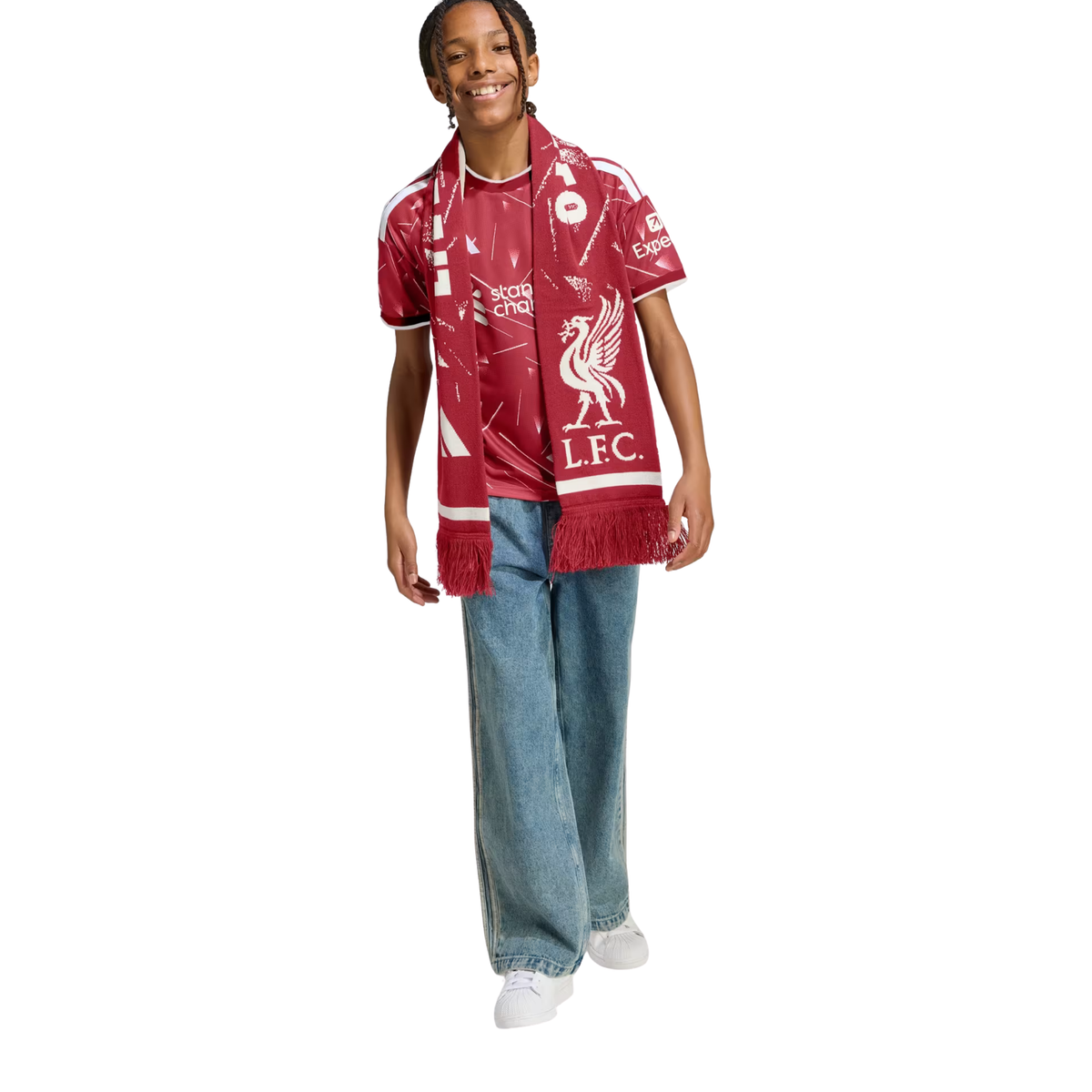 adidas Youth Liverpool Home Jersey 26/27 (Red)