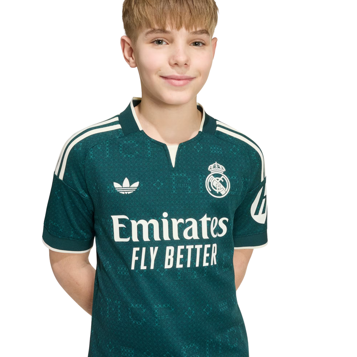 adidas Youth Real Madrid Away Jersey 26/27 (Green)