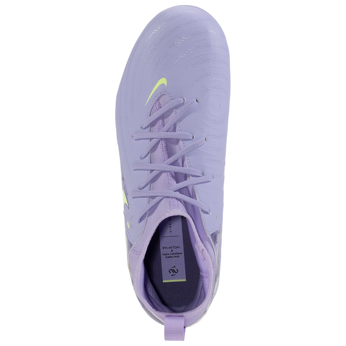 Nike Jr. United Phantom Luna II Academy FG Soccer Cleats (Purple Agate/Barely Volt)