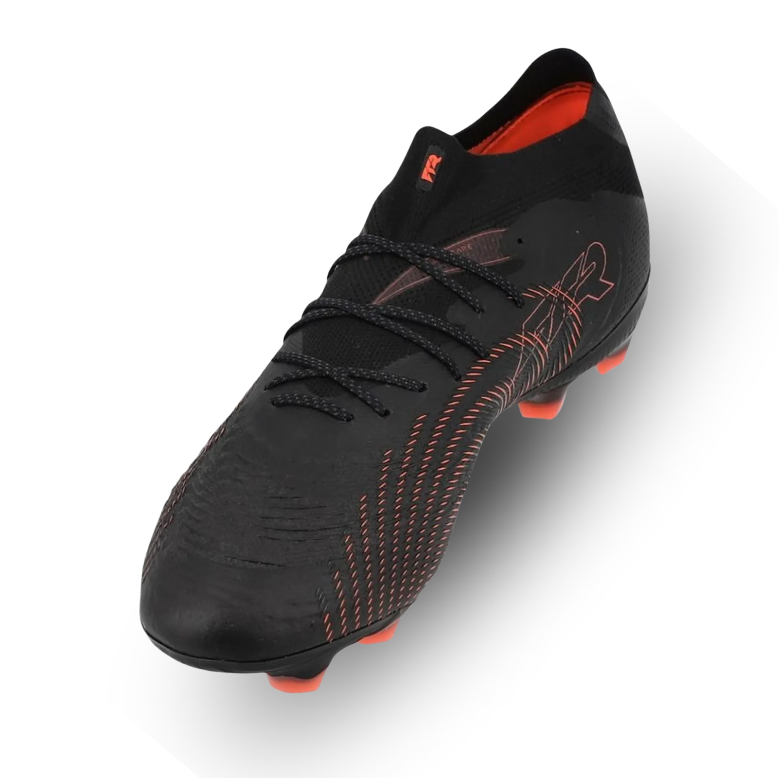 PUMA Future 9 Ultimate FG Soccer Cleats (Puma Black/Glowing Red/Gray)