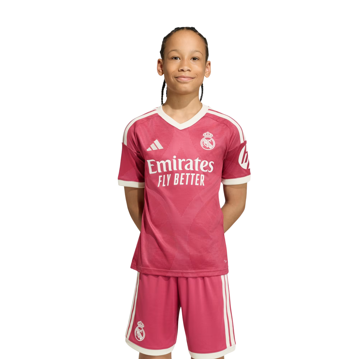 adidas Youth Real Madrid Third Jersey 26/27 (Pink)