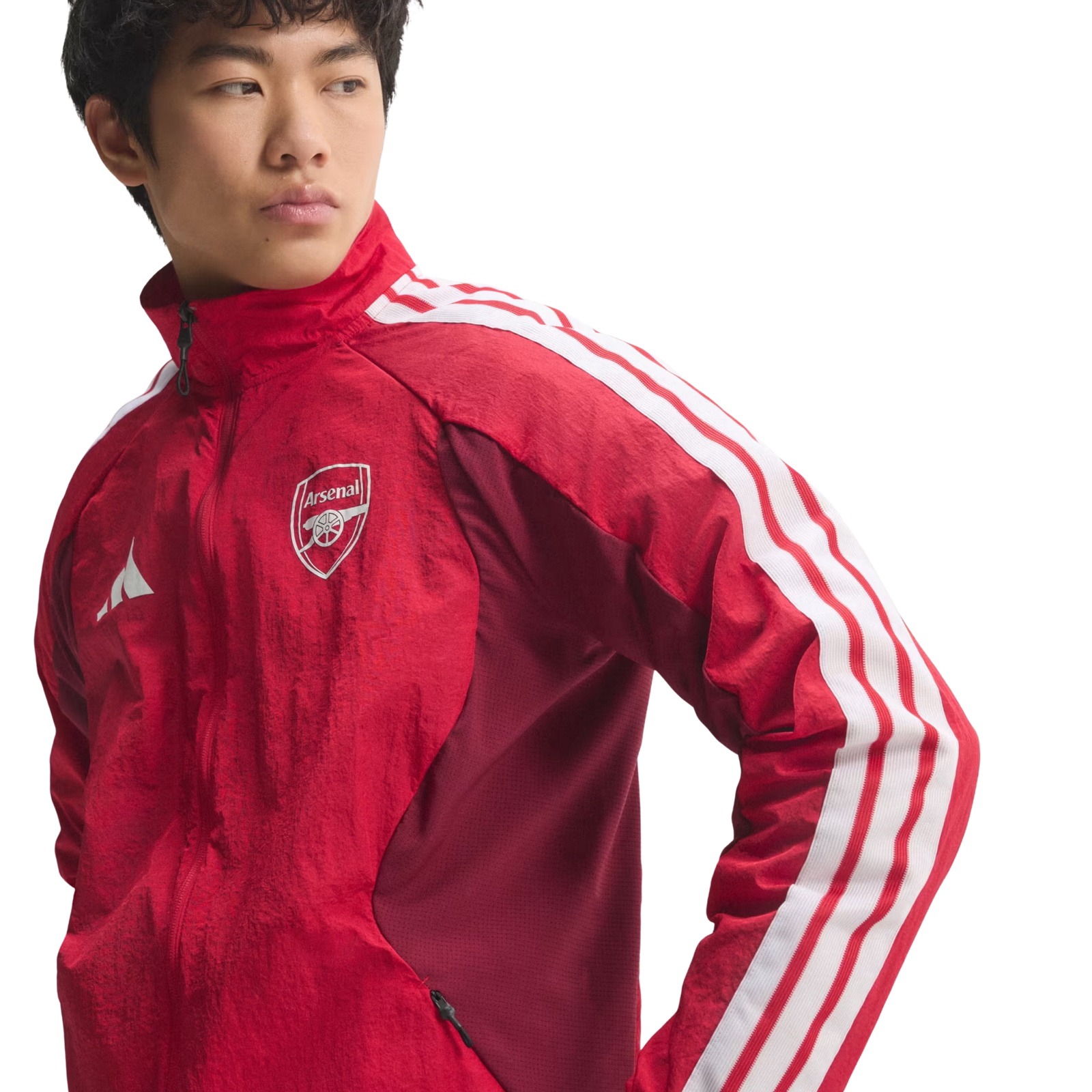 adidas Mens Arsenal Home Anthem Jacket 26/27 (Better Scarlet)