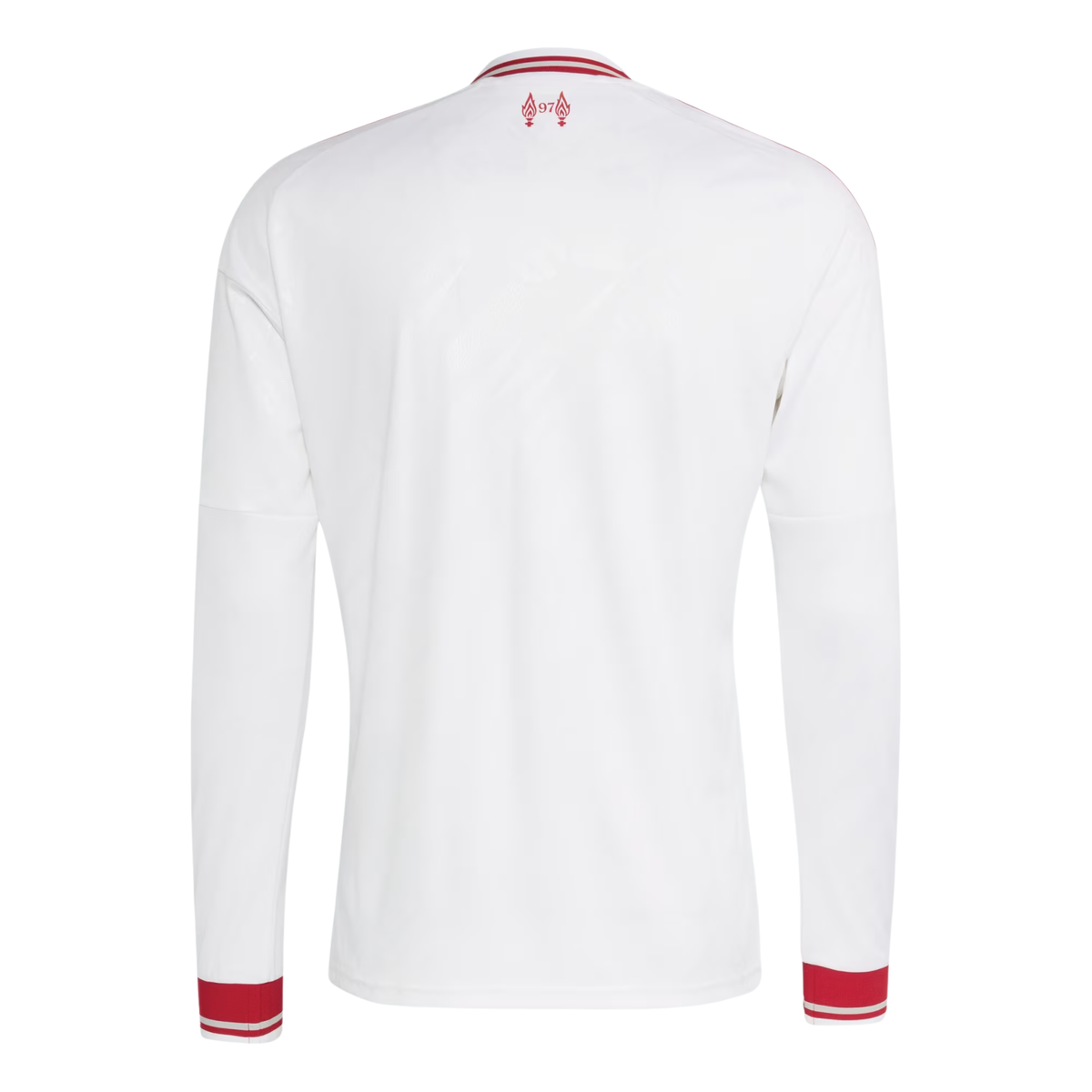 adidas Mens Liverpool Long Sleeve Away Jersey 26/27 (White/Red)