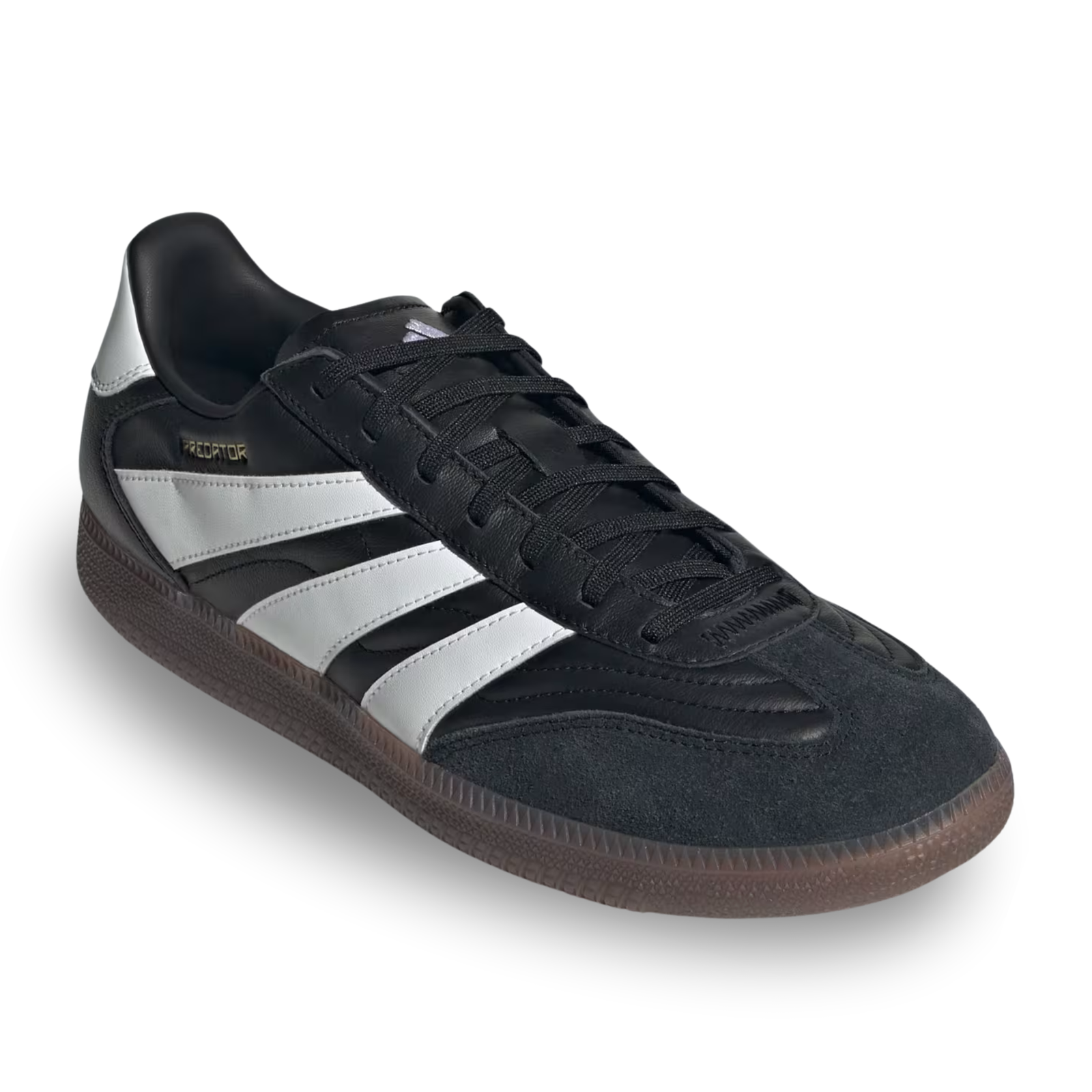adidas Predator Freestyle Indoor Soccer Shoes (Black/White/Gold Metallic)