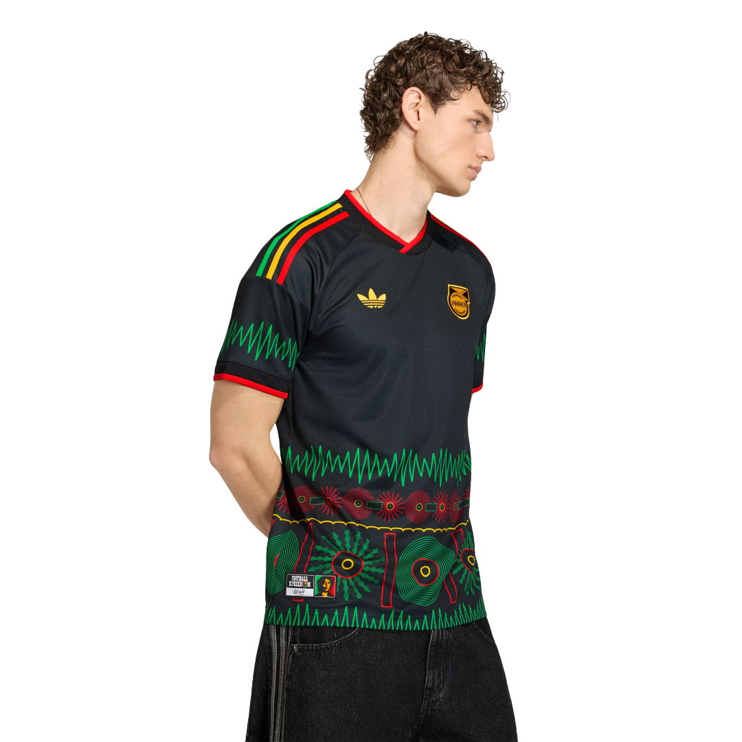 adidas Men's Jamaica 2026 Away Replica Jersey (Black/Multi)