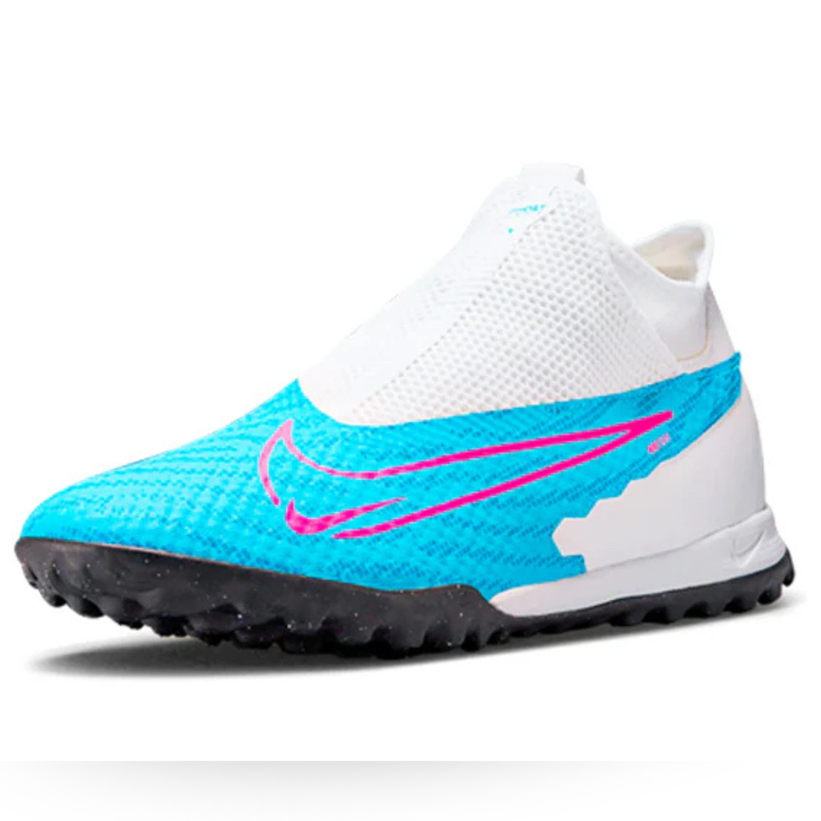 Nike Phantom GX Academy DF Turf (Azul báltico/Rosa explosivo)