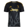 adidas Mens Juventus Authentic Third Jersey 26/27 (Black/Gold)