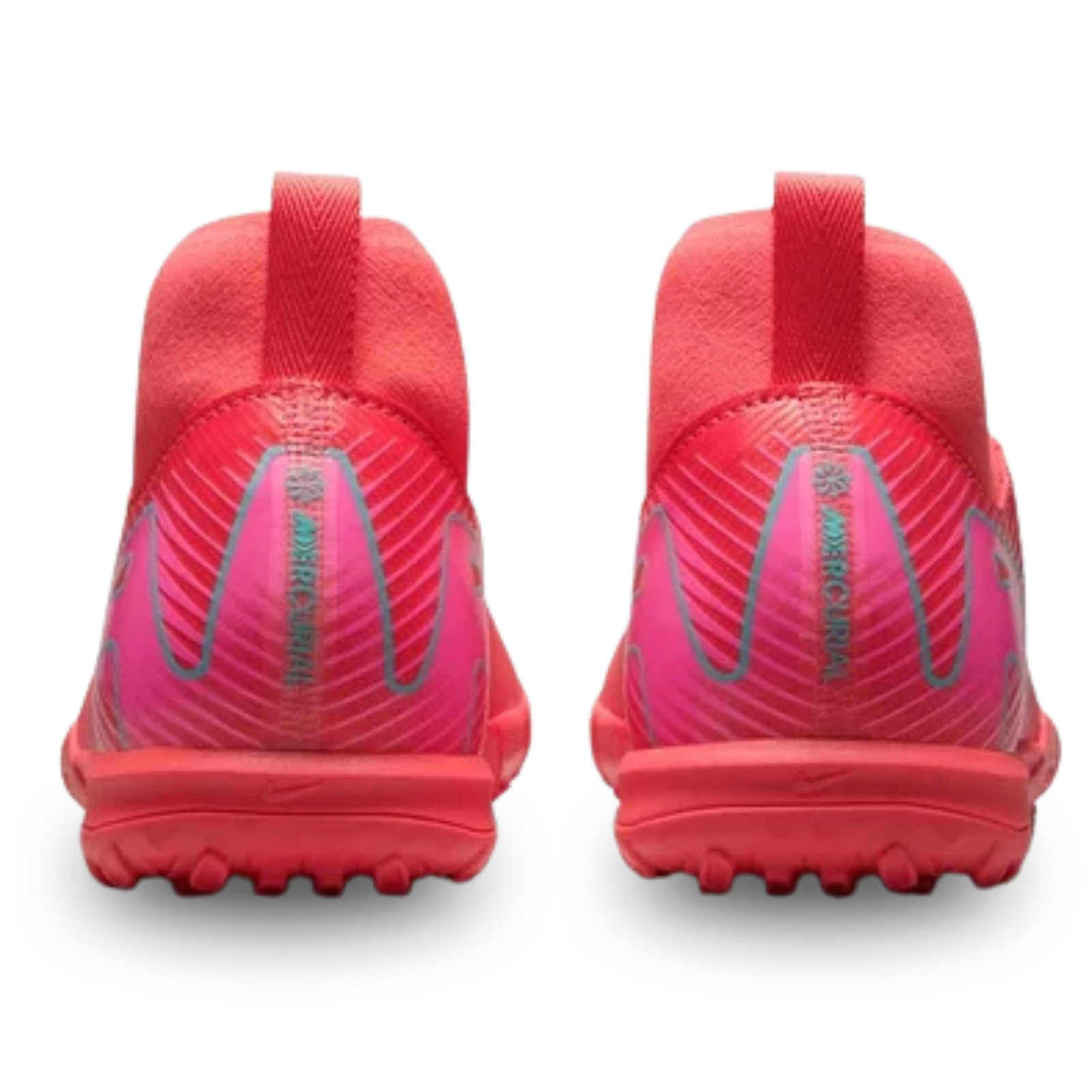 Nike Youth Jr. Zoom Superfly 10 Academy Turf Soccer Shoes (Ember Glow/Aurora Green)