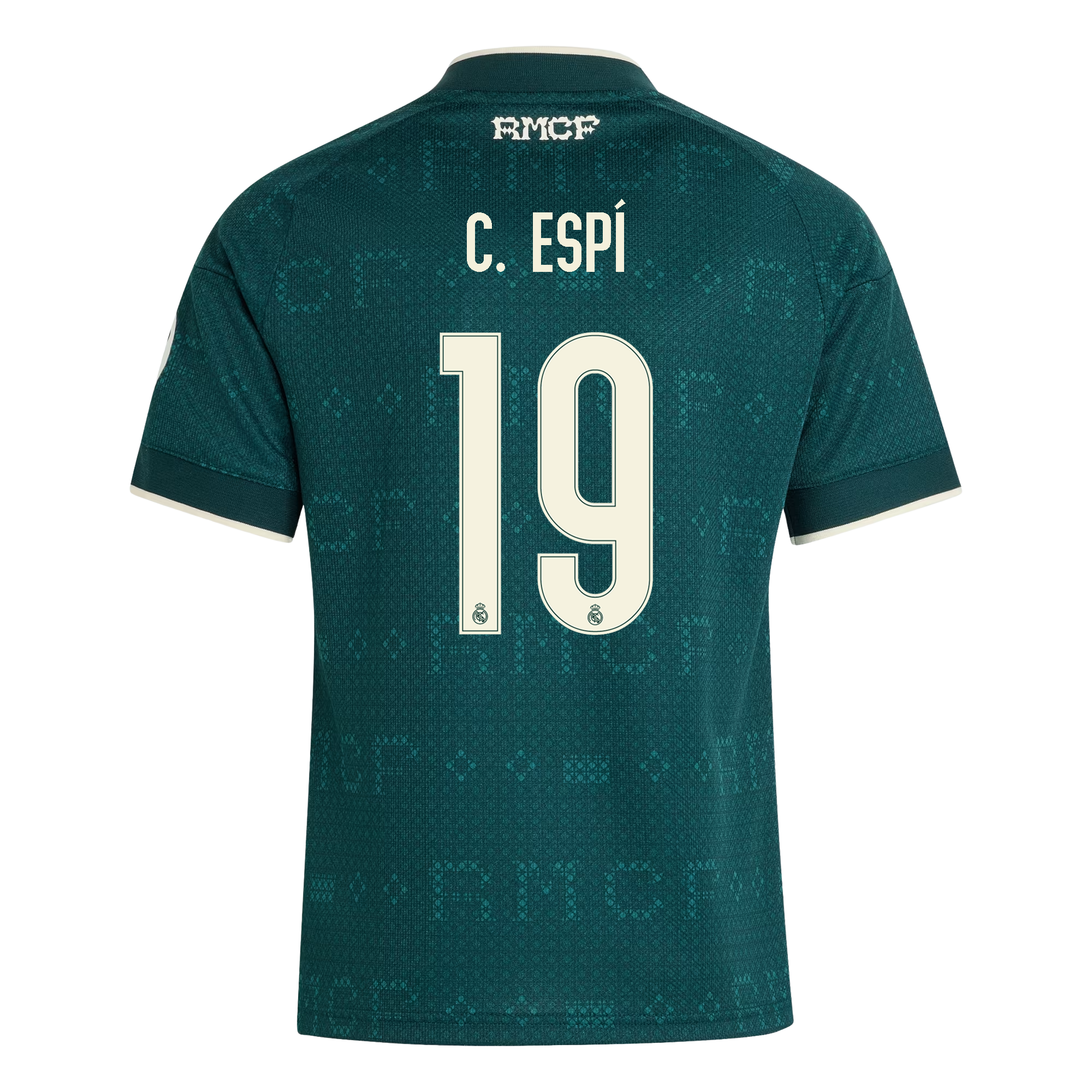 adidas Youth Real Madrid Cristian Espí Away Jersey 26/27 (Green)
