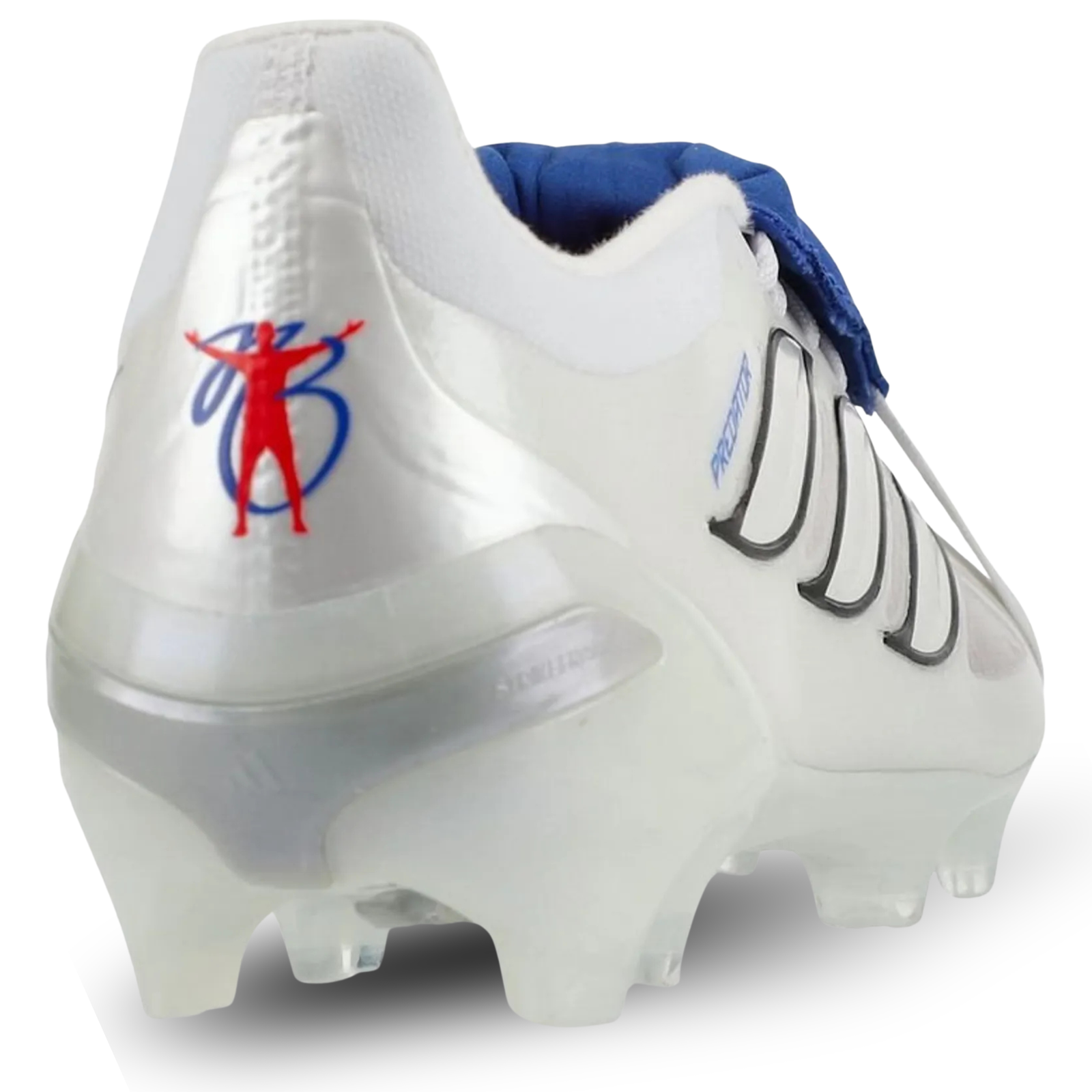 adidas Predator Pro FT FG Soccer Cleats – White/Zero Metallic/Royal Blue