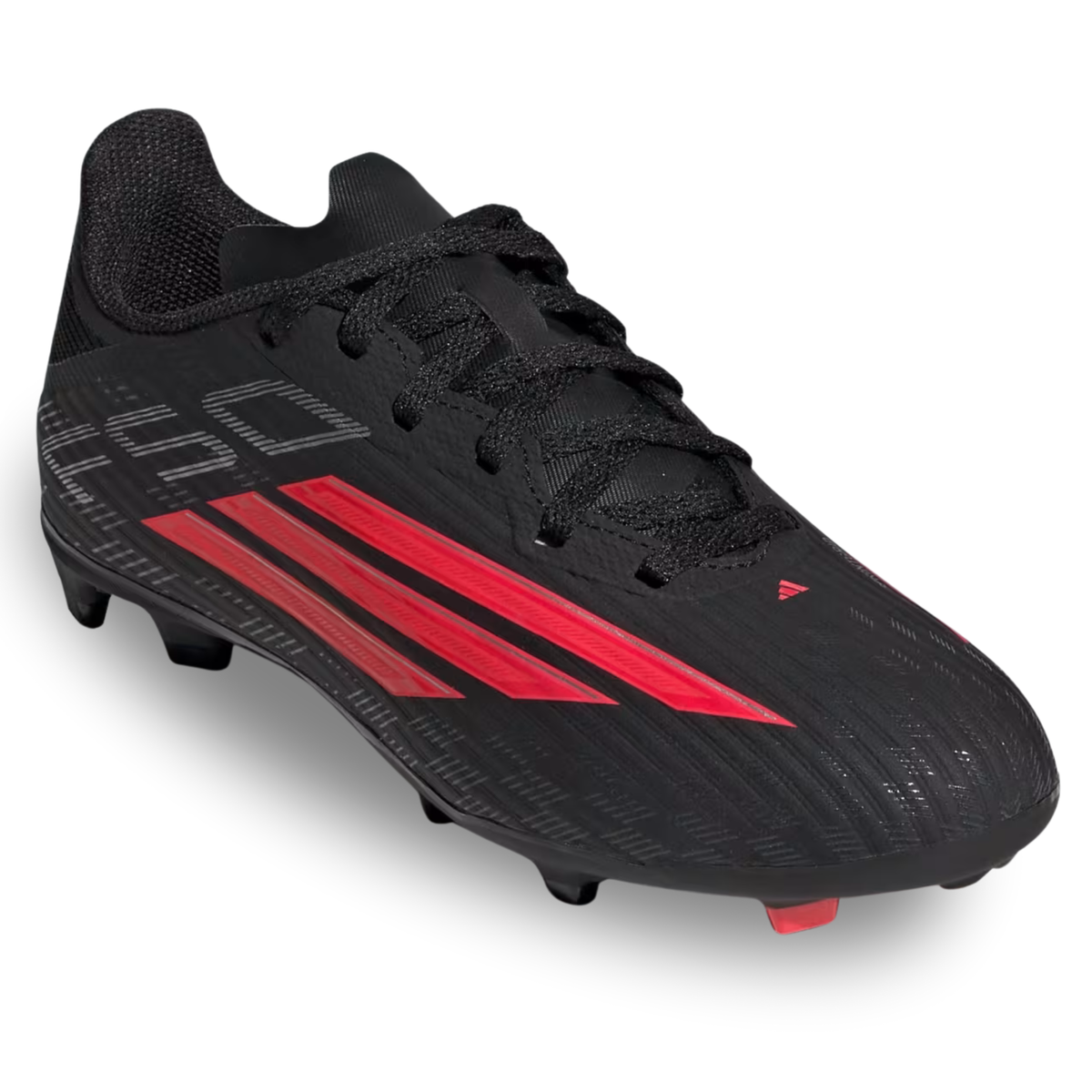 adidas Jr. F50 League FG/MG Soccer Cleats (Black/Lucid Red)
