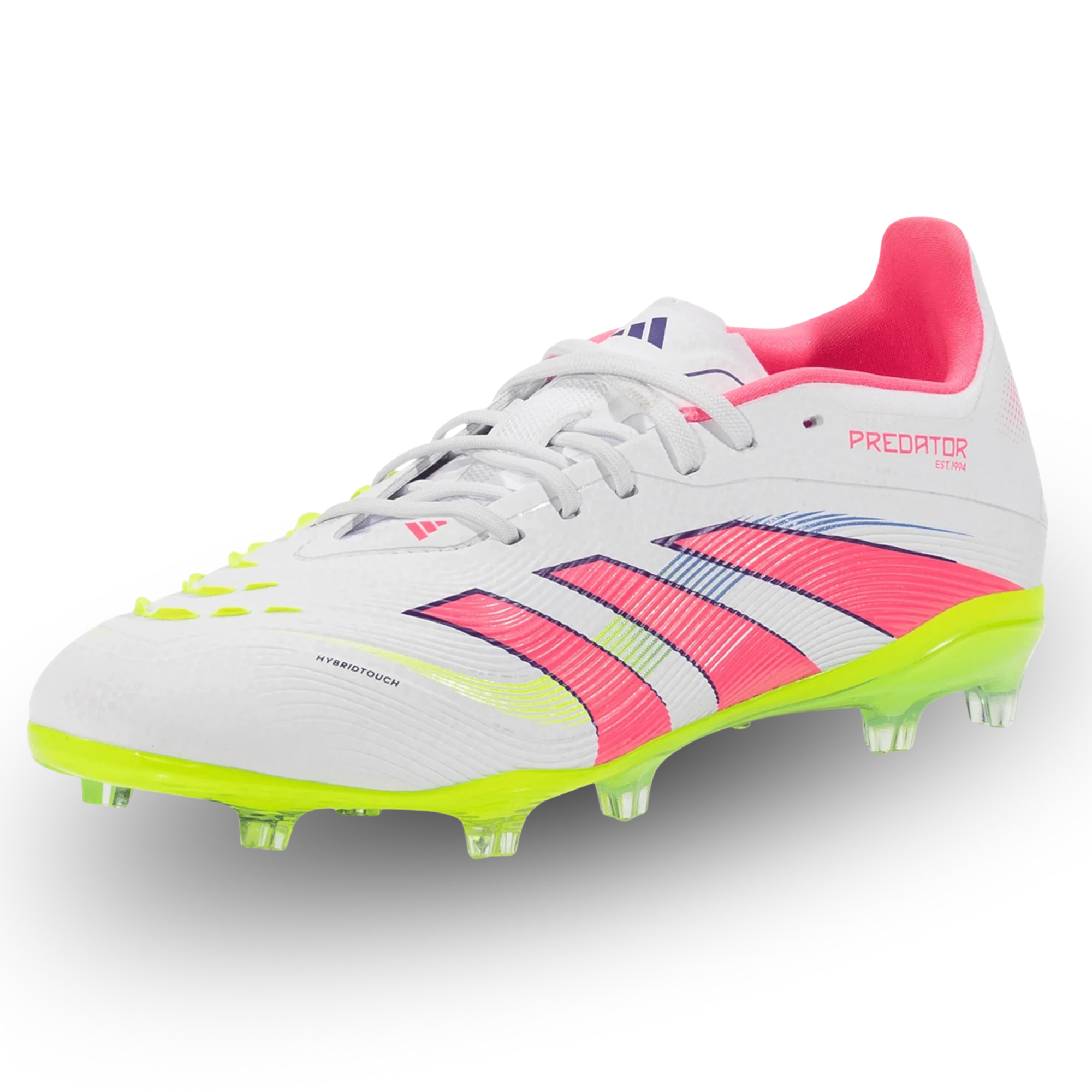 adidas Predator Elite FG J (White/Lucid Pink/Lucid Lemon)